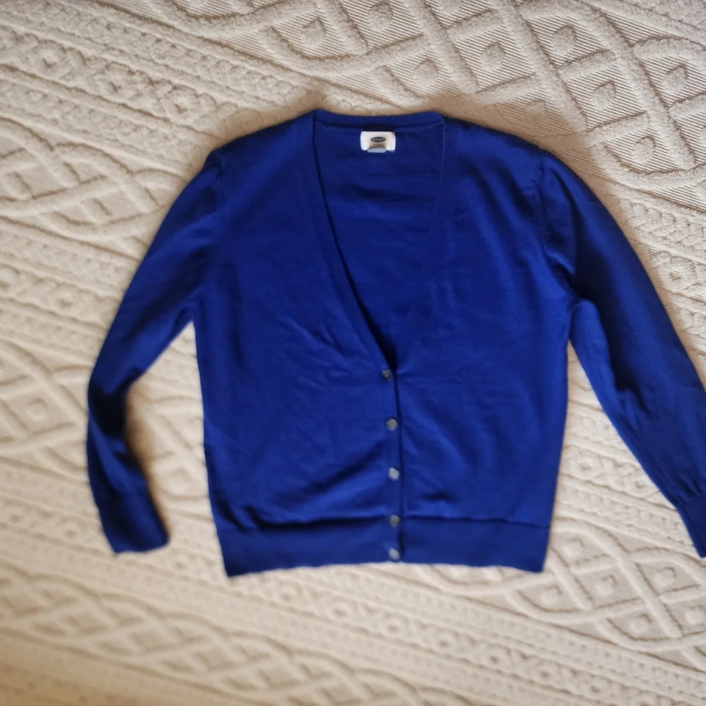 L Old Navy Royal blue cardigan
